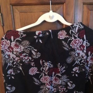 J Jill floral faux skirt